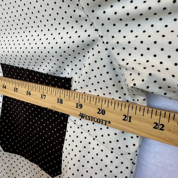 VTG Polka Dot Colorblock Button Up Shirt Womens SZ M/L Western Cowgirl Contrast - Picture 10 of 10